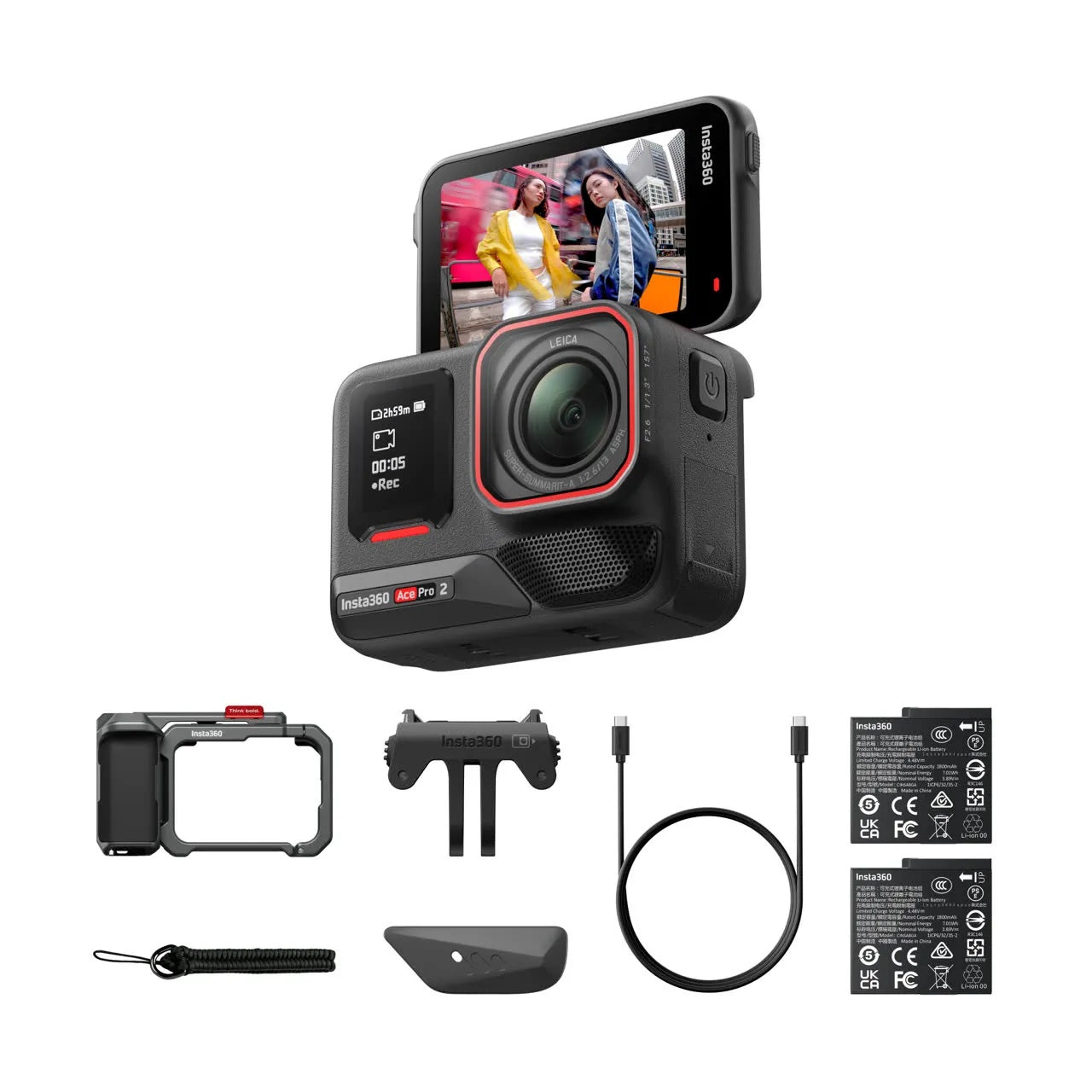 (新推出) Insta360 Ace pro 2 街拍套裝 (雙電版) Xplorer Bundle