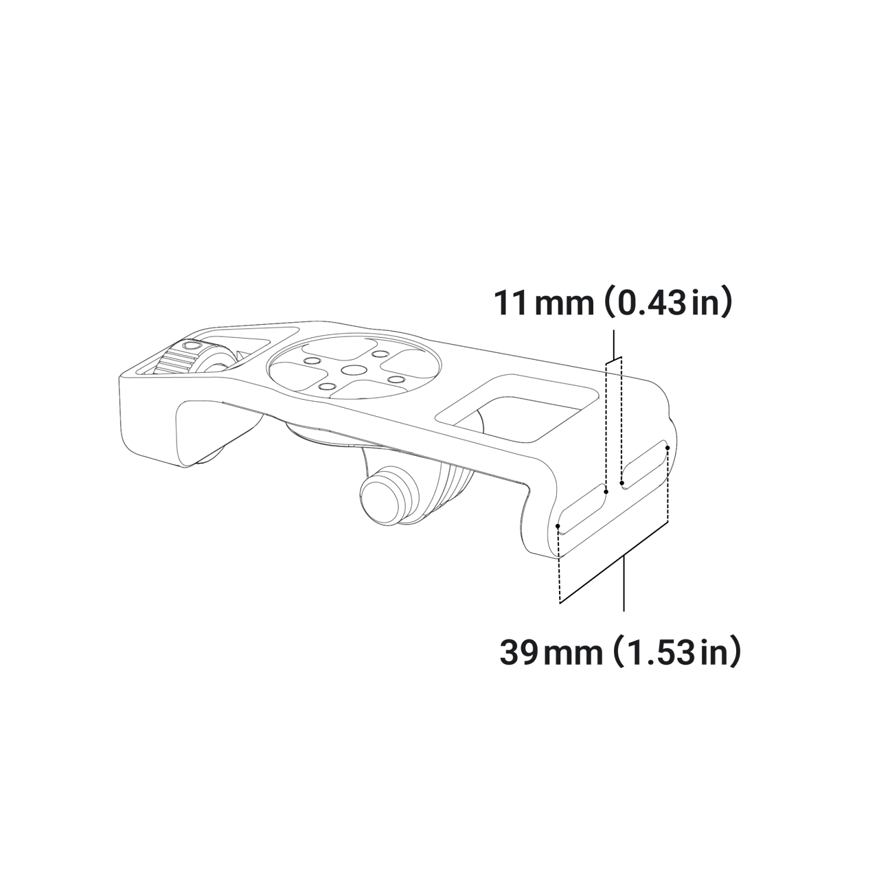 Insta360 Bike Computer Mount Independent Handlebars