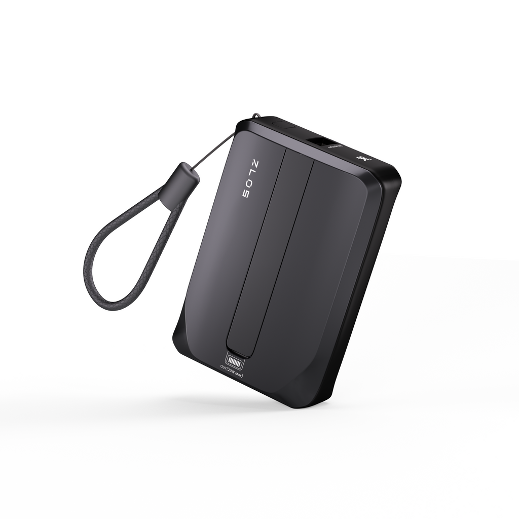 ZLOS 10000mAh Portable Mini Power Bank 自帶線充電器