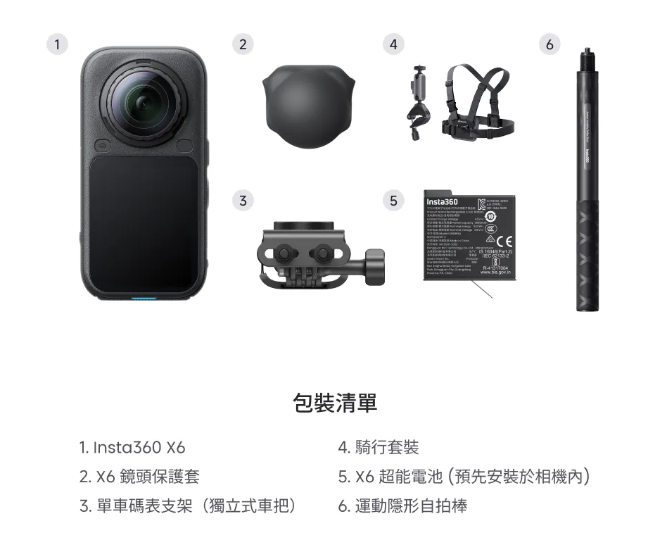 Insta360 X6 超旗艦 8K 全景相機 - 香港行貨直送