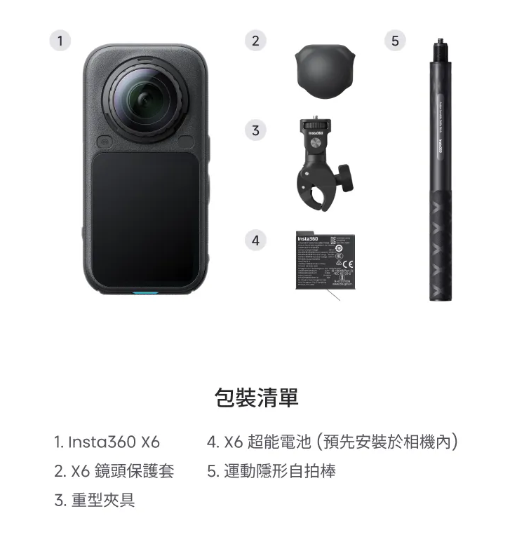 Insta360 X6 超旗艦 8K 全景相機 - 香港行貨直送