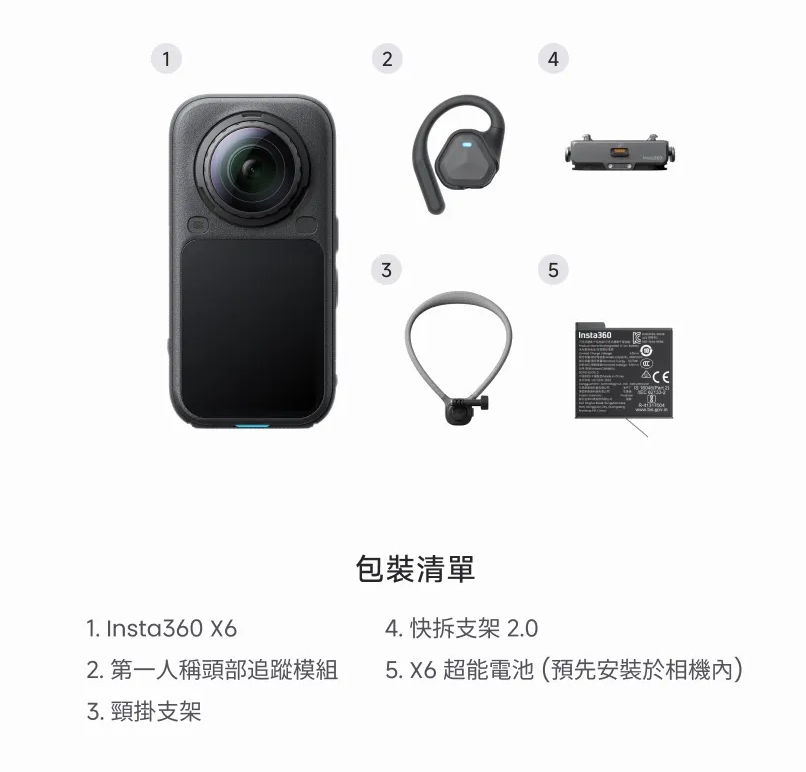 Insta360 X6 超旗艦 8K 全景相機 - 香港行貨直送
